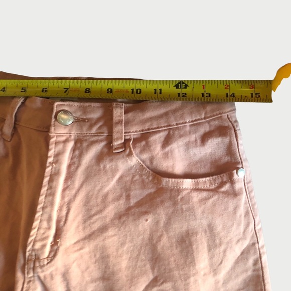 Listicle Women’s Shorts Medium Rose Raw Hem Stretch Summer Vacation Casual Beach - Picture 10 of 10